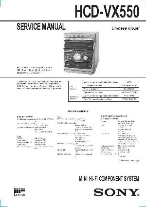 Сервисная инструкция Sony HCD-VX550 (MHC-VX550) ― Manual-Shop.ru