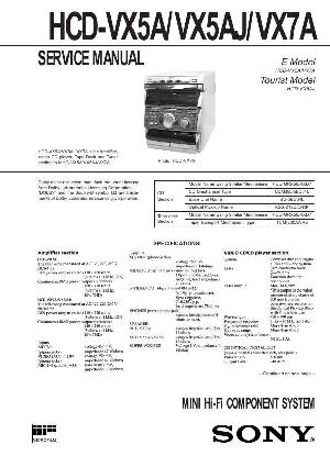 Сервисная инструкция Sony HCD-VX5A, HCD-VX5AJ, HCD-VX7A (MHC-VX5A, MHC-VX5AJ, MHC-VX7A) ― Manual-Shop.ru