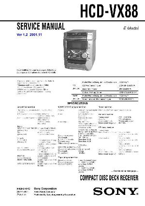 Сервисная инструкция Sony HCD-VX88 ― Manual-Shop.ru