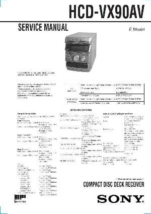 Сервисная инструкция Sony HCD-VX90AV (MHC-VX90AV) ― Manual-Shop.ru