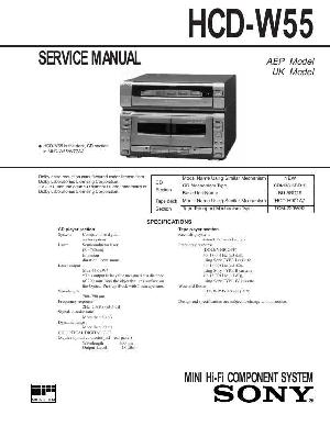 Сервисная инструкция Sony HCD-W55  ― Manual-Shop.ru