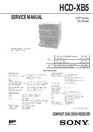 Сервисная инструкция Sony HCD-XB5 (LBT-XB5) ― Manual-Shop.ru