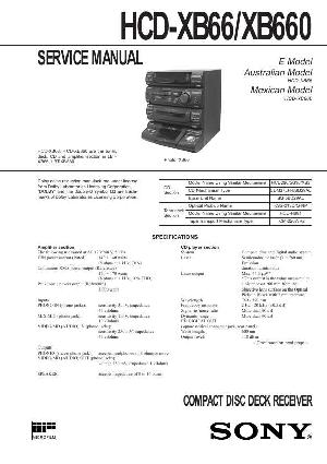 Сервисная инструкция Sony HCD-XB66, HCD-XB660 (LBT-XB66, LBT-XB660) ― Manual-Shop.ru
