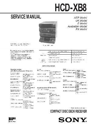 Сервисная инструкция Sony HCD-XB8  ― Manual-Shop.ru
