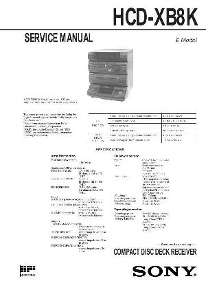 Сервисная инструкция Sony HCD-XB8K  ― Manual-Shop.ru