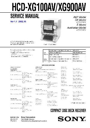Сервисная инструкция Sony HCD-XG100AV, HCD-XG900AV (LBT-XG100AV, LBT-XG900AV) ― Manual-Shop.ru