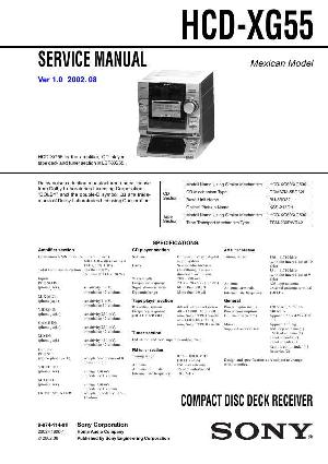 Сервисная инструкция Sony HCD-XG55 (LBT-XG55) ― Manual-Shop.ru