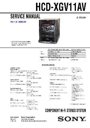 Сервисная инструкция Sony HCD-XGV11AV  ― Manual-Shop.ru