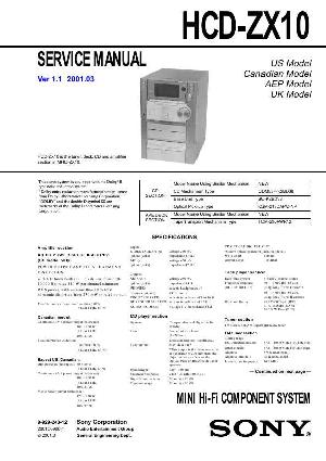 Сервисная инструкция Sony HCD-ZX10  ― Manual-Shop.ru