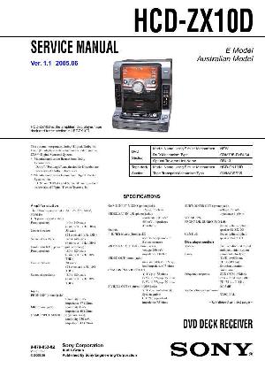 Сервисная инструкция Sony HCD-ZX10D  ― Manual-Shop.ru