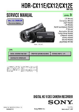 Сервисная инструкция Sony HDR-CX11E, HDR-CX12, HDR-CX12E, Level 3 ― Manual-Shop.ru