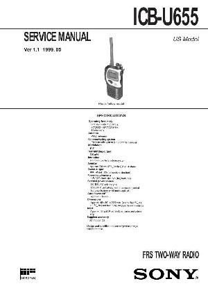 Сервисная инструкция Sony ICB-U655 ― Manual-Shop.ru