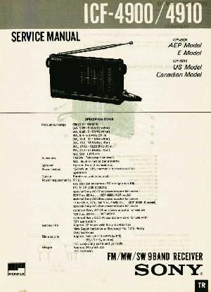 Сервисная инструкция Sony ICF-4900, ICF-4910 ― Manual-Shop.ru