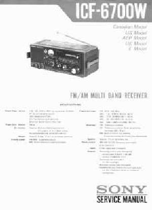 Сервисная инструкция Sony ICF-6700W  ― Manual-Shop.ru