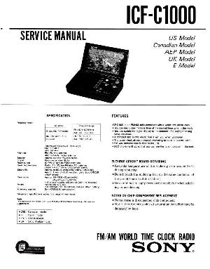 Сервисная инструкция Sony ICF-C1000 ― Manual-Shop.ru
