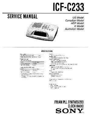Сервисная инструкция Sony ICF-C233 ― Manual-Shop.ru
