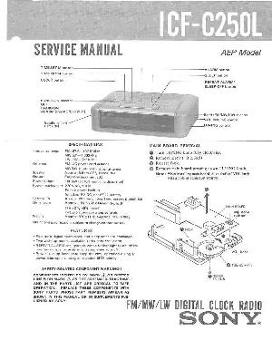 Сервисная инструкция Sony ICF-C250L ― Manual-Shop.ru