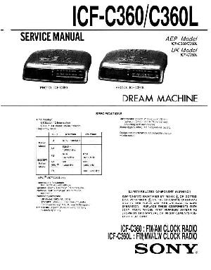 Сервисная инструкция Sony ICF-C360, ICF-C360L ― Manual-Shop.ru