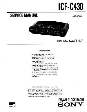 Сервисная инструкция Sony ICF-C430  ― Manual-Shop.ru