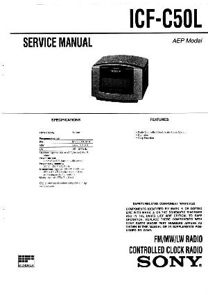 Сервисная инструкция Sony ICF-C50L ― Manual-Shop.ru