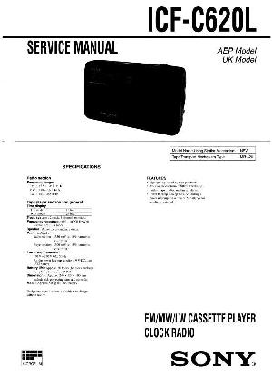 Сервисная инструкция Sony ICF-C620L ― Manual-Shop.ru