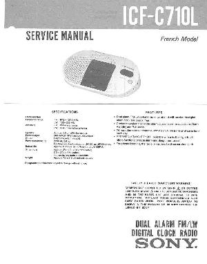 Сервисная инструкция Sony ICF-C710L ― Manual-Shop.ru