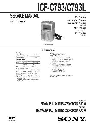 Сервисная инструкция Sony ICF-C793, ICF-C793L ― Manual-Shop.ru