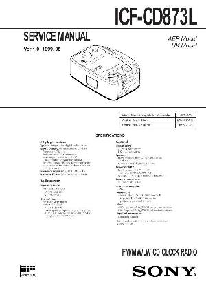 Сервисная инструкция Sony ICF-CD873L ― Manual-Shop.ru