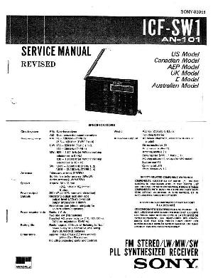 Сервисная инструкция Sony ICF-SW1 ― Manual-Shop.ru