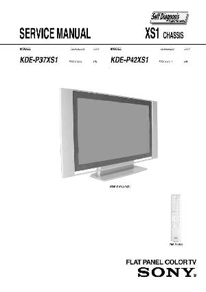 Сервисная инструкция Sony KDE-P37XS1, KDE-P42XS1  ― Manual-Shop.ru