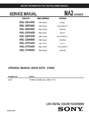 Service manual Sony KDL-26S5500, KDL-32S5500, KDL-37S5500 EX2L chassis ― Manual-Shop.ru