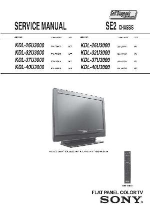 Сервисная инструкция Sony KDL-26U3000, KDL-32U3000, KDL-37U3000, KDL-40U3000, SE2 ― Manual-Shop.ru