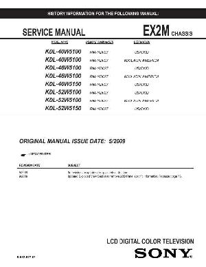 Service manual Sony KDL-40W5100, KDL-46W5150, KDL-52W5100, KDL-52W5150 EX2M ― Manual-Shop.ru