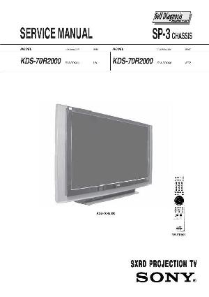 Сервисная инструкция Sony KDS-70R2000, SP-3 ― Manual-Shop.ru
