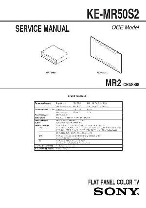 Сервисная инструкция Sony KE-MR50S2 ― Manual-Shop.ru