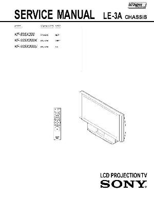 Сервисная инструкция Sony KF-50SX200K, LE-3A ― Manual-Shop.ru