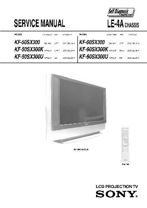 Сервисная инструкция Sony KF-50SX300K, LE-4A ― Manual-Shop.ru