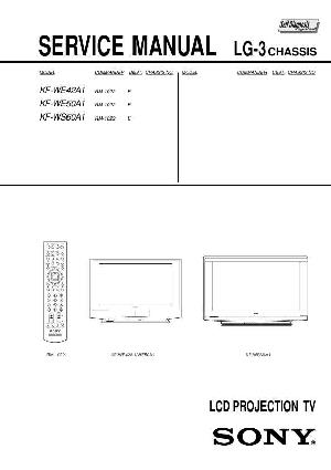 Сервисная инструкция Sony KF-WE42A1, KF-WE50A1, KF-WS60A1, LG-3 ― Manual-Shop.ru