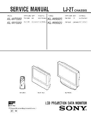 Сервисная инструкция Sony KL-W7000, KL-W9000  ― Manual-Shop.ru