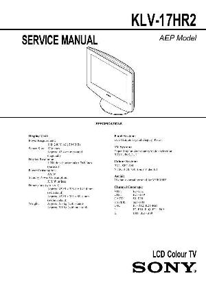 Service manual Sony KLV-17HR2 ― Manual-Shop.ru