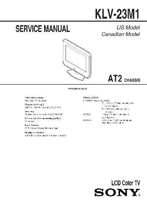 Сервисная инструкция Sony KLV-23M1 ― Manual-Shop.ru
