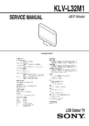 Сервисная инструкция Sony KLV-L32M1 ― Manual-Shop.ru