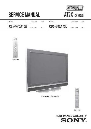 Service manual Sony KLV-V40A10E, KLV-V40A12U, AT2X ― Manual-Shop.ru