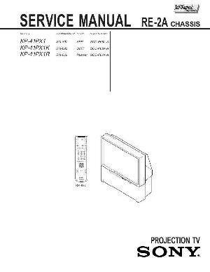 Сервисная инструкция Sony KP-41PX1K, KP-41PX1R, RE-2A ― Manual-Shop.ru