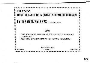 Сервисная инструкция Sony KV-1485MTJ (схема) ― Manual-Shop.ru