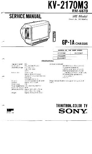 Сервисная инструкция Sony KV-2170M3, GP-1A ― Manual-Shop.ru