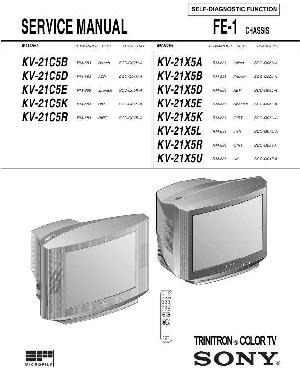 Сервисная инструкция Sony KV-21C5K, KV-21C5R, KV-21X5K, KV-21X5R, FE-1 ― Manual-Shop.ru