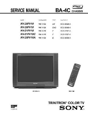 Сервисная инструкция Sony KV-21FV10, KV-25FV10A  ― Manual-Shop.ru