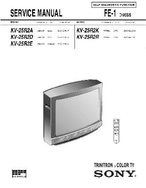 Сервисная инструкция Sony KV-25R2K KV-25R2R FE-1 ― Manual-Shop.ru