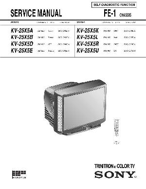 Сервисная инструкция Sony KV-25X5K KV-25X5R FE-1 ― Manual-Shop.ru